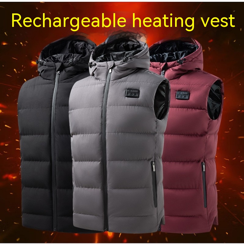 Title 2, Three-control Six-zone USB Heating Hooded Vest