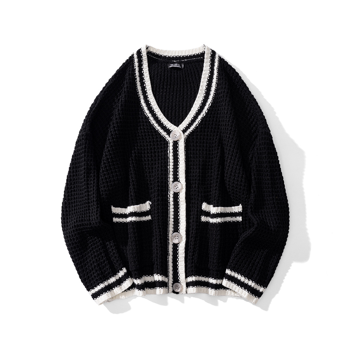 Women's New V-Neck Single Breasted Knit Sweater