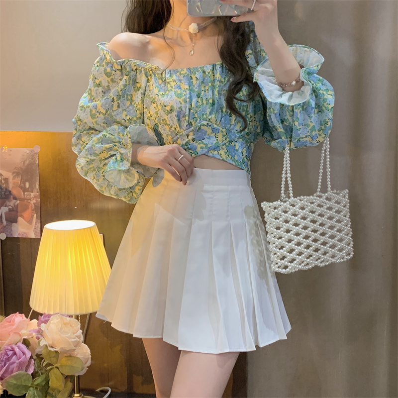 French Scheming Niche Bow Long-sleeved Top