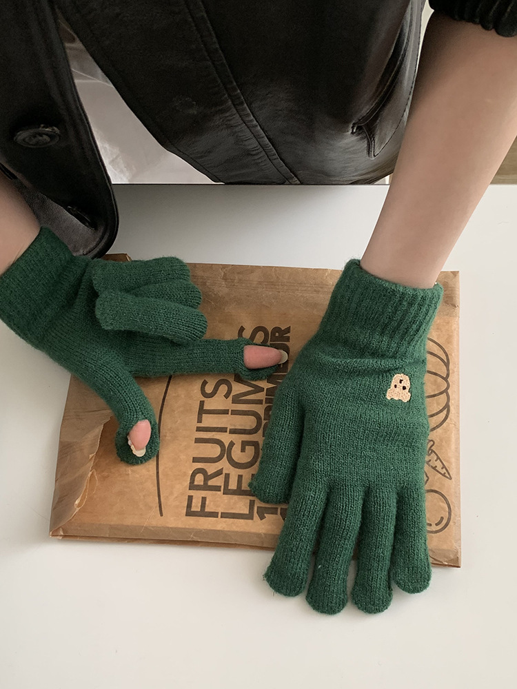 Title 10, Warm Fingerless Knitting Wool Gloves