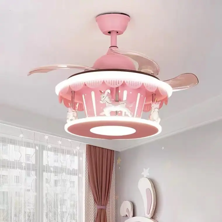 Children's Bedroom Light Rotating Girl's Room Overhead