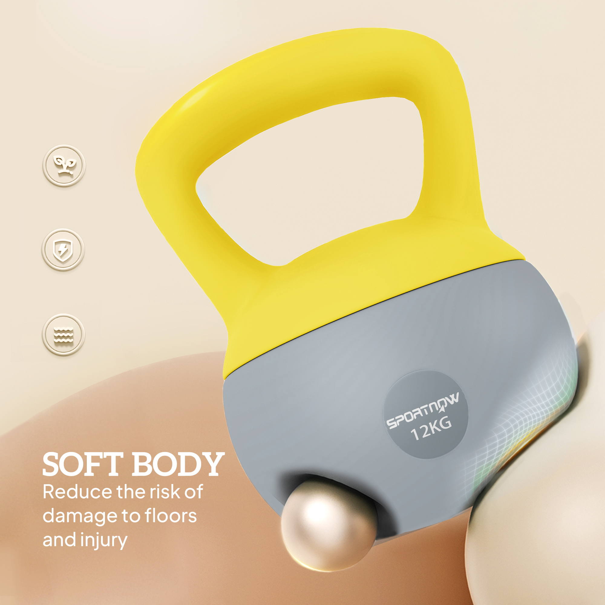 12 Kg Soft Kettlebell With Anti Slip Handle, Suitable For Home Gym — image 10