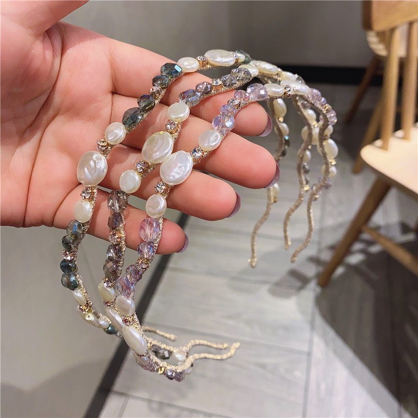 Hairpin Rhinestone Headband Forest Fairy Delicate Hair — foto 5