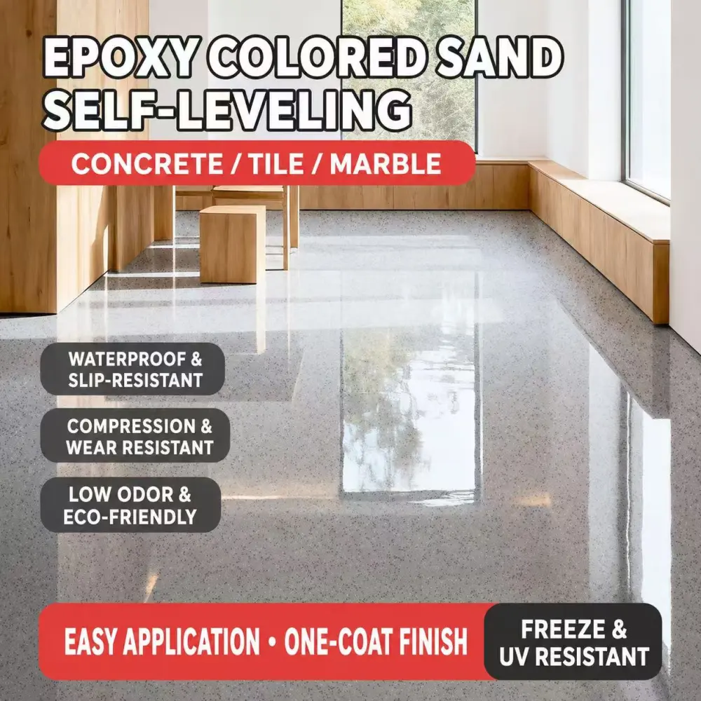 Self-Leveling Epoxy Colored Sand Coatings