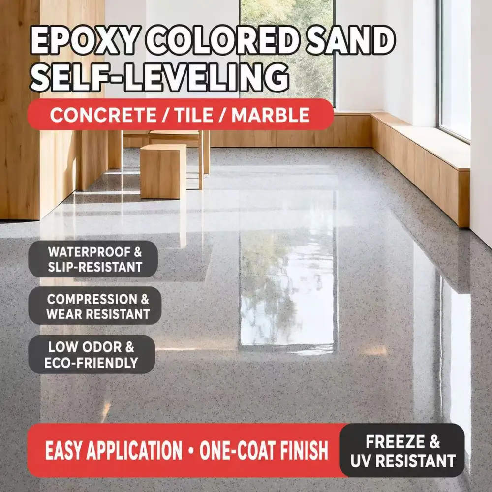 Self-Leveling Epoxy Colored Sand Coatings