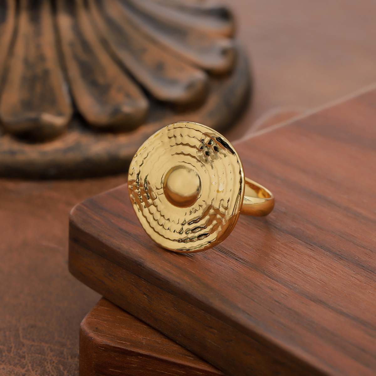 Fashion Exaggerated French Style Flower Starfish Pentagram Geometric Stainless Steel Opening... thumbnail 3