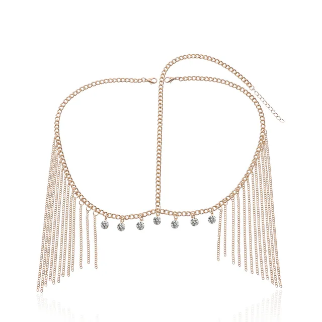 Hair Accessories Female Hair With Long Tassel Head Chain Gold - Shop at LoveMi