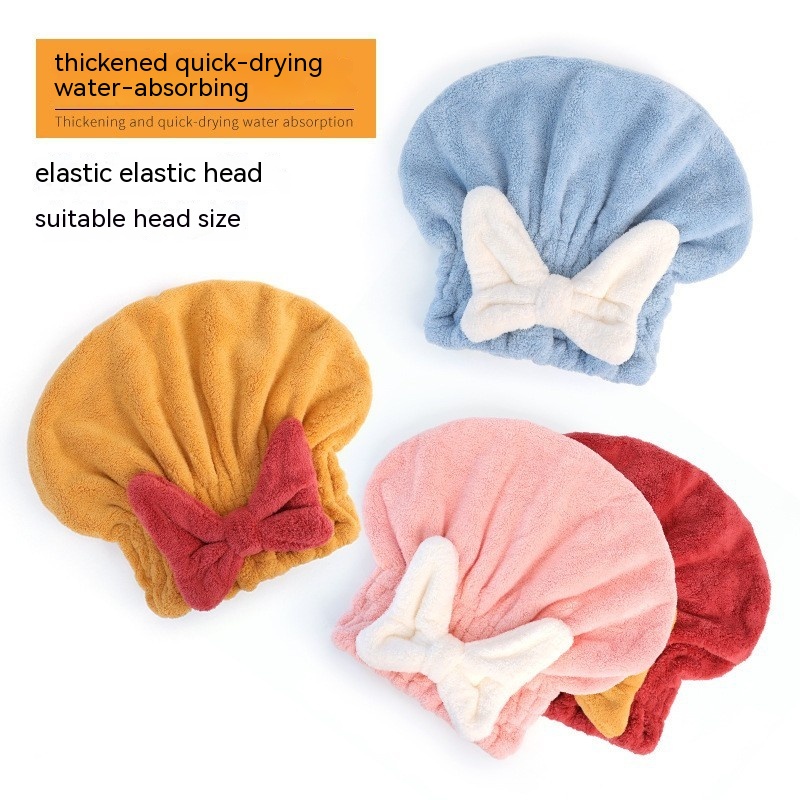 Super Water-absorbing And Quick-drying Bow Shower Cap - Image 21