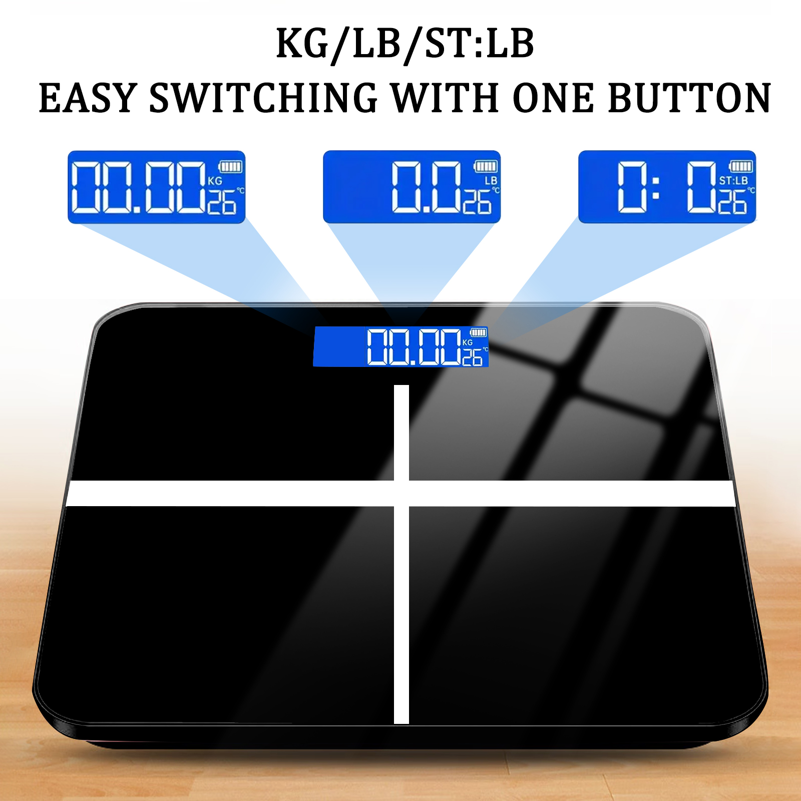 396-pound Weight Scale, Electronic Scale, High-precision Weight Scale,With LCD High-definition Display And Temperature Display Switchable KG,LB Units Durable And Safe, Suitable For Various Sc