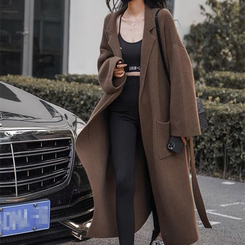 naiste stiilne lõdva lõikega kardigan