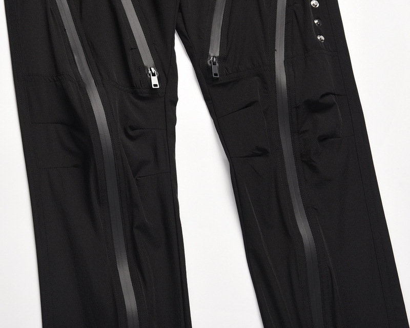 Waterproof Zippered Casual Trousers With Multi-zipper Function