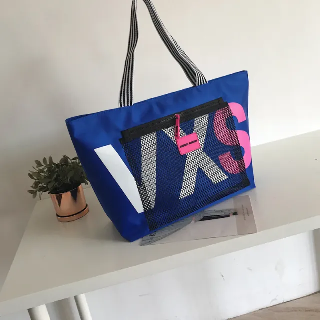 Travel Bag Women's Hand held Large capacity Travel Bag Light And Moisture proof Luggage Tote Bag Blue - Shop at LoveMi