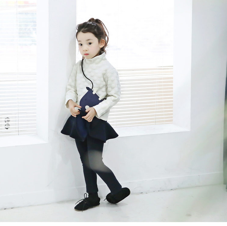Girls' Trousers With Thick Cotton Plus Velvet