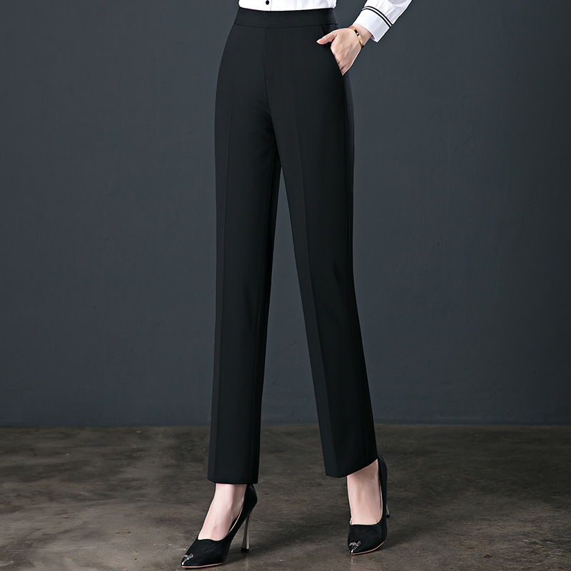 Title 12, Pantalones casuales de talle alto con efecto ad...