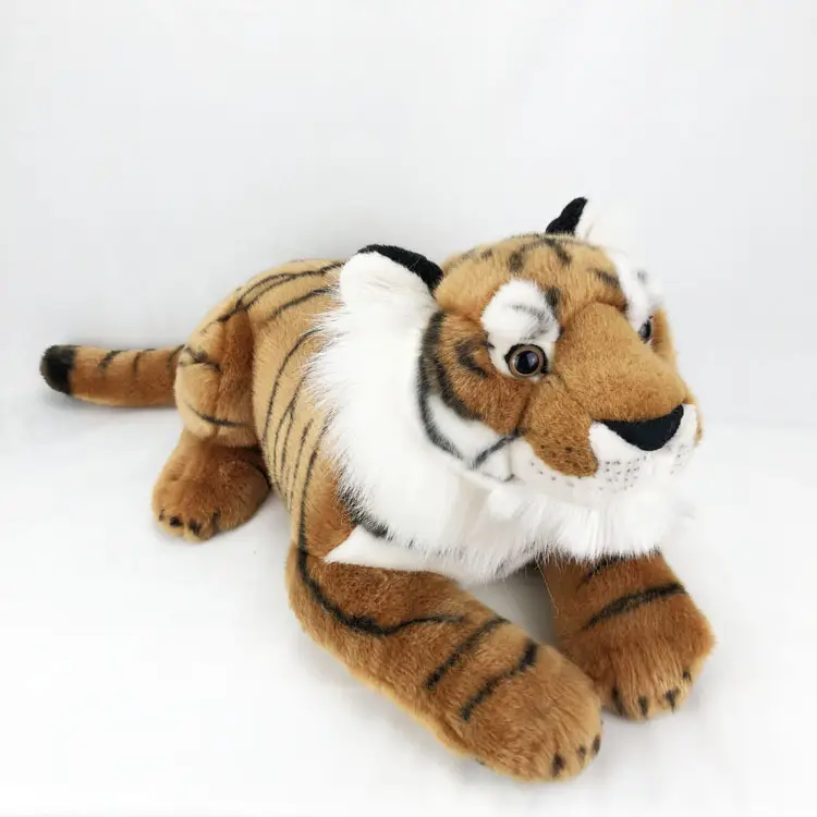 Yellow Tiger Plush Toy Doll  Ornament