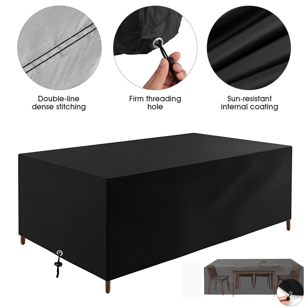 Waterproof Patio Furniture Cover Outdoor Garden Rattan Table Chair Cube — image 8