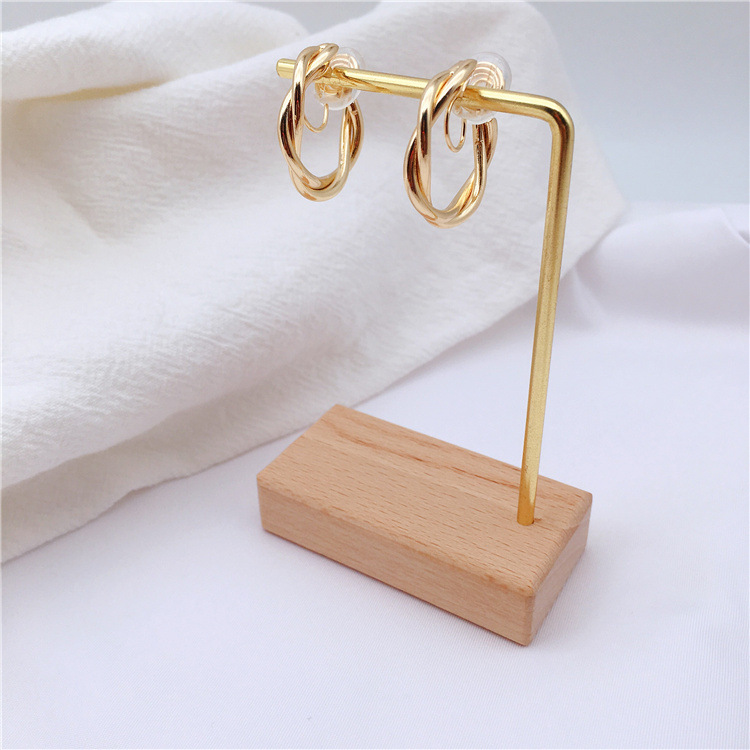 Super Fairy Mosquito Coil Earrings Simple Metal