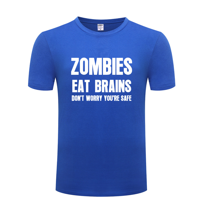 Title 4, Camiseta masculina Zombies Eat Brains Dont Wor...