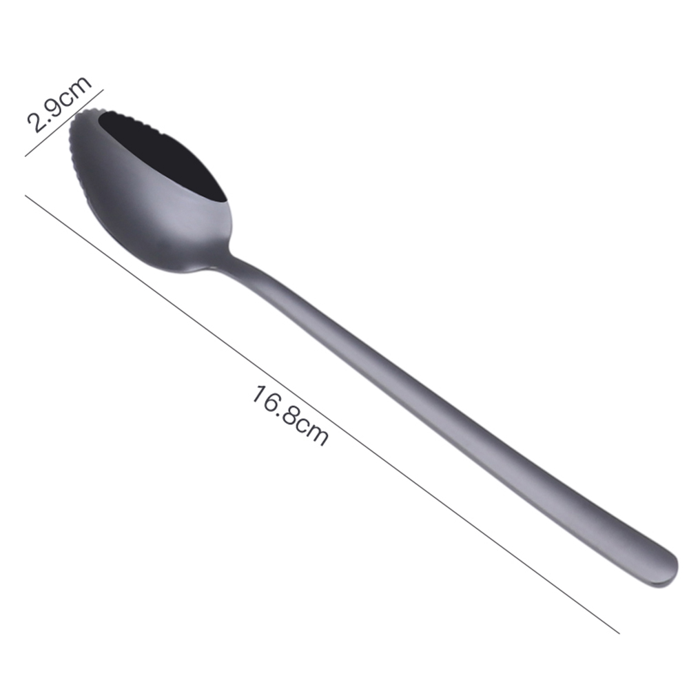 Title 11, 304 stainless steel titanium-plated fruit scoop