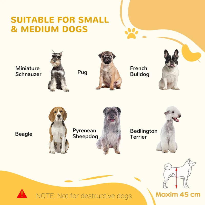 Extra Wide Freestanding Pet Gate With Adjustable Length Dog, Cat, Barrier For House, Doorway, Hallway, Natural