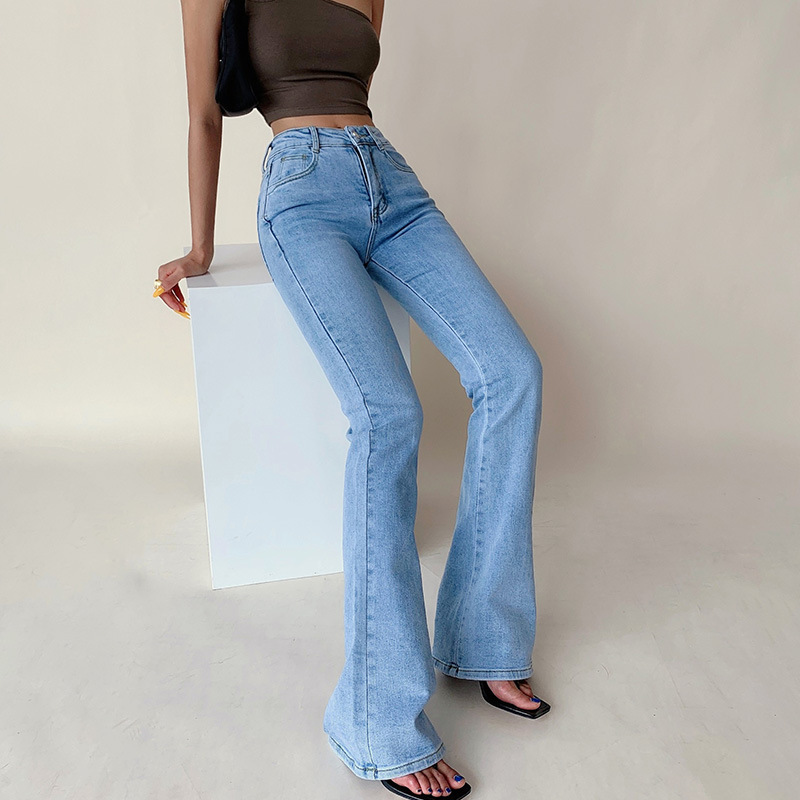 Retro American High Waist Bag Buttocks Women Show Thin Legs And Long Casual Pants