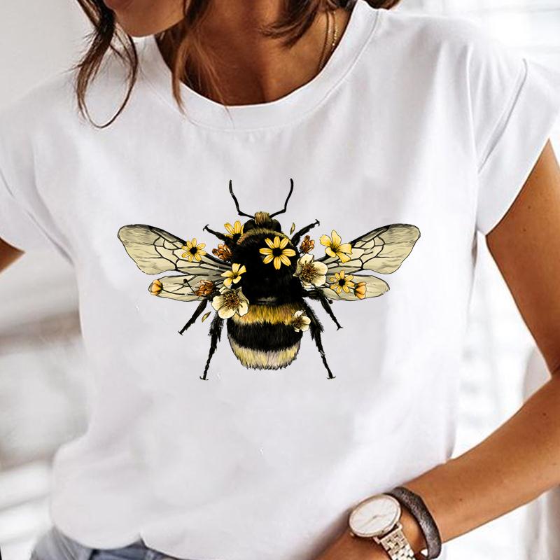 Title 15, Cartoon Dragonfly Sunflower Girl Fashion Top