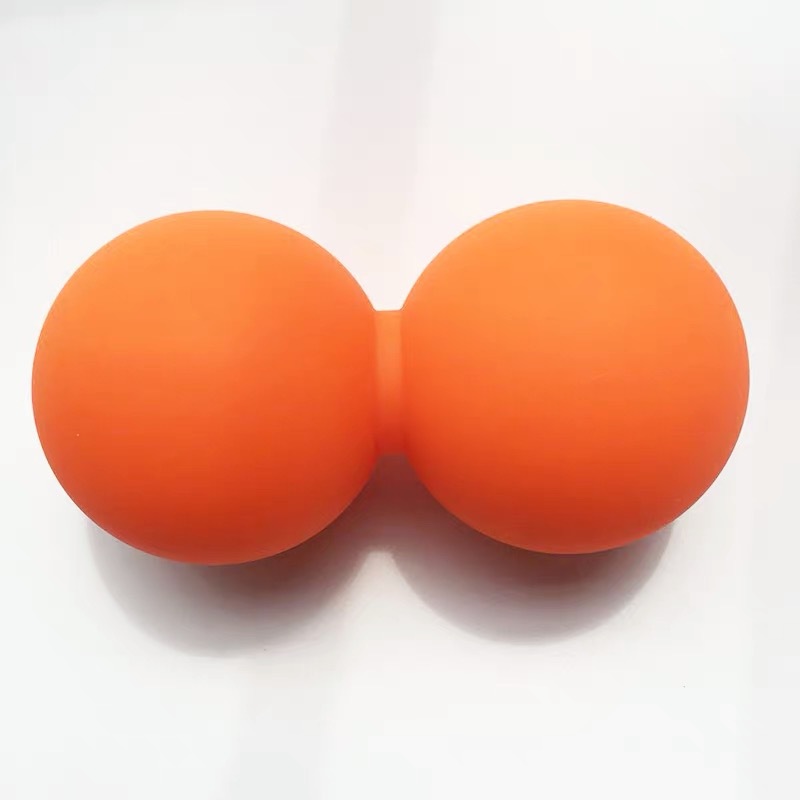Popular Muscle Relaxing Silicone Fascia Ball, Foot Acupressure Ball, Arm Training Yoga Fitness Massage Ball, Peanut Ball - Alibaba in Orange