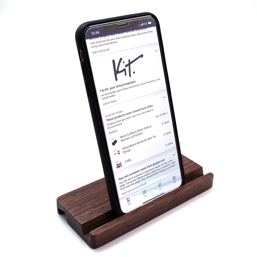 Black Walnut Mobile Phone Holder Mobile Phone Holder Portable And