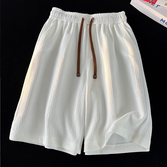 Ice Silk Leisure Men's Summer Thin Fashionable Sports Loose Large Size Beach Shorts