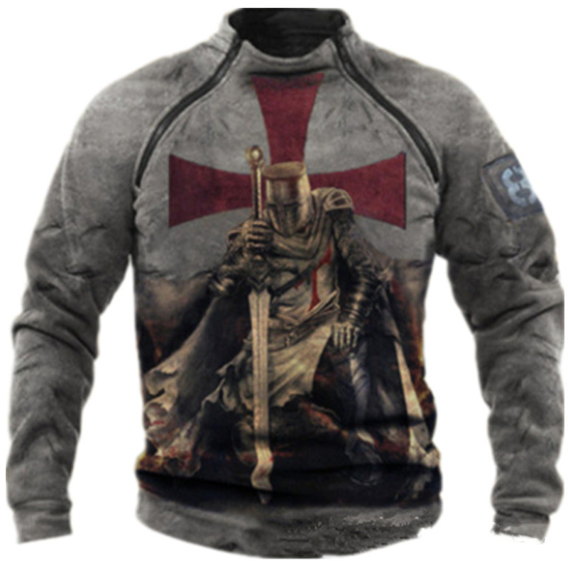 Long Sleeve Sweatshirt European And American Street Crew Neck