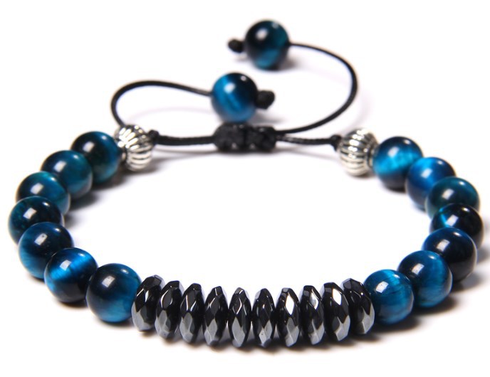 Fashion Opal Black Gallstone Yoga Bracelet