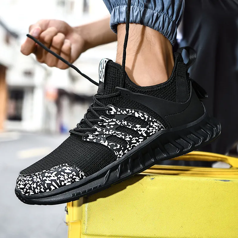 Flying Woven Mesh Sneakers New Outdoor Lightweight Breathable Casual