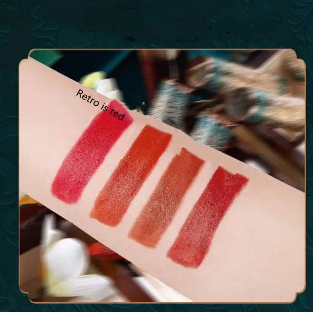Linzhuang Velvet Matte Carved Lipstick Is Not Easy To Fade Retro Is Red - Shop at LoveMi