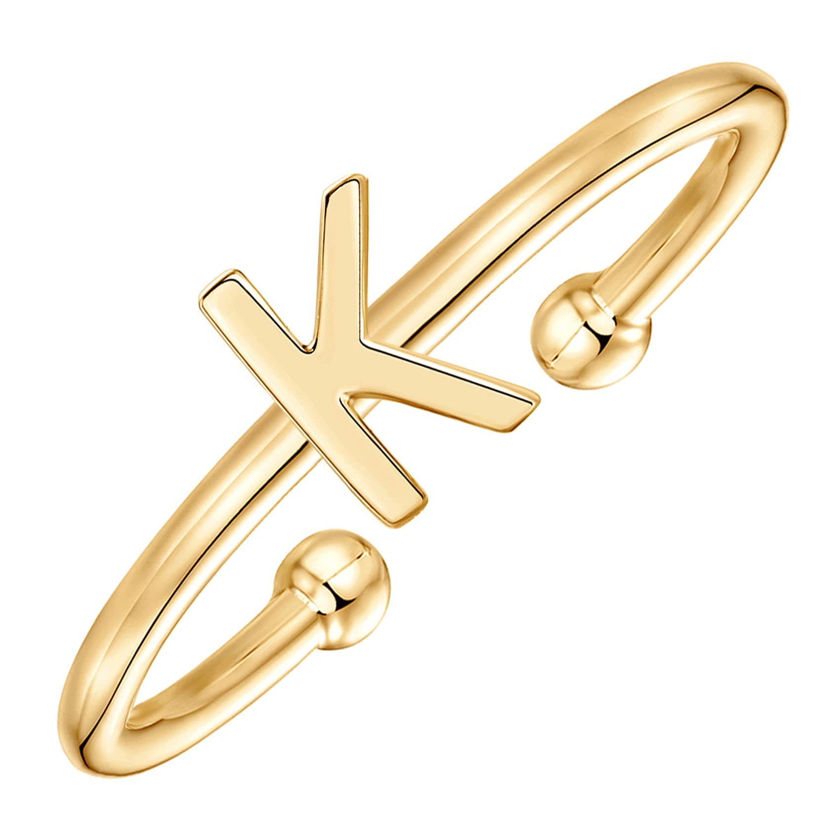 Title 5, Fashion Style Cutout Letter Ring