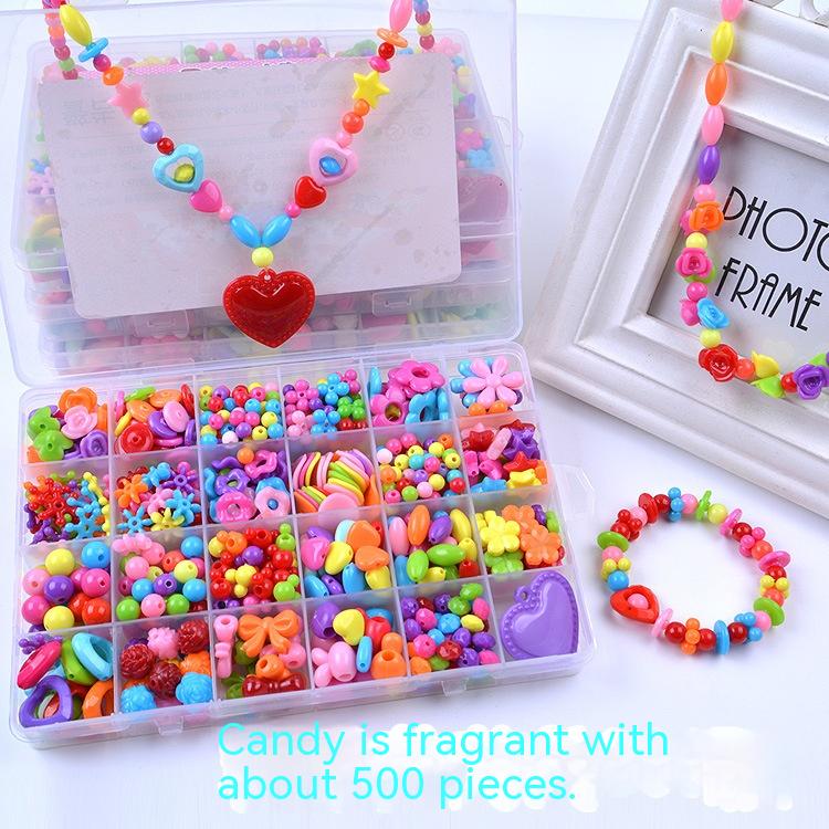 Title 5, 24 Grid Diy Toy Educational Handmade Beaded Set