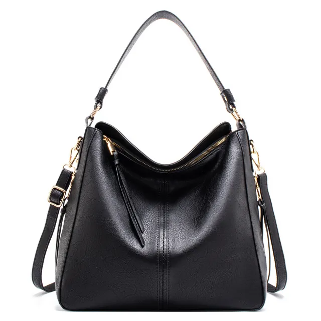 Hobo Bags Women High Capacity Handbags Fahsion Commuting Crossbody Shoulder Bag Shopping Totes Black - Shop at LoveMi