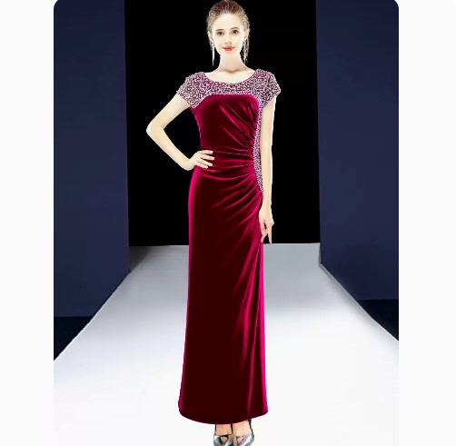 Mom Dress Elegant Wedding Gown Demure