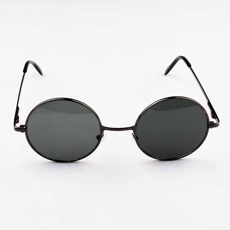 Title 5, Unisex Retro Spring Leg Round Frame Sunglasses