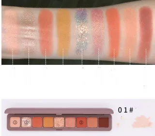 Keyboard Fingertip Nine Color Eye Shadow Disk - Three Dimensional