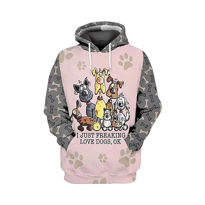 Europe And America Cat Dog And Cow Men's Casual 3d Digital Sweater - Wyy10151402-M