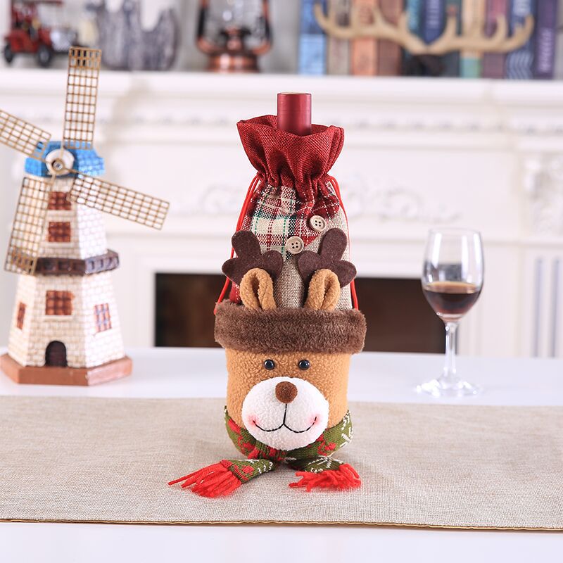 Set Champagne Bottle Set Wine Bottle Drawstring Pocket