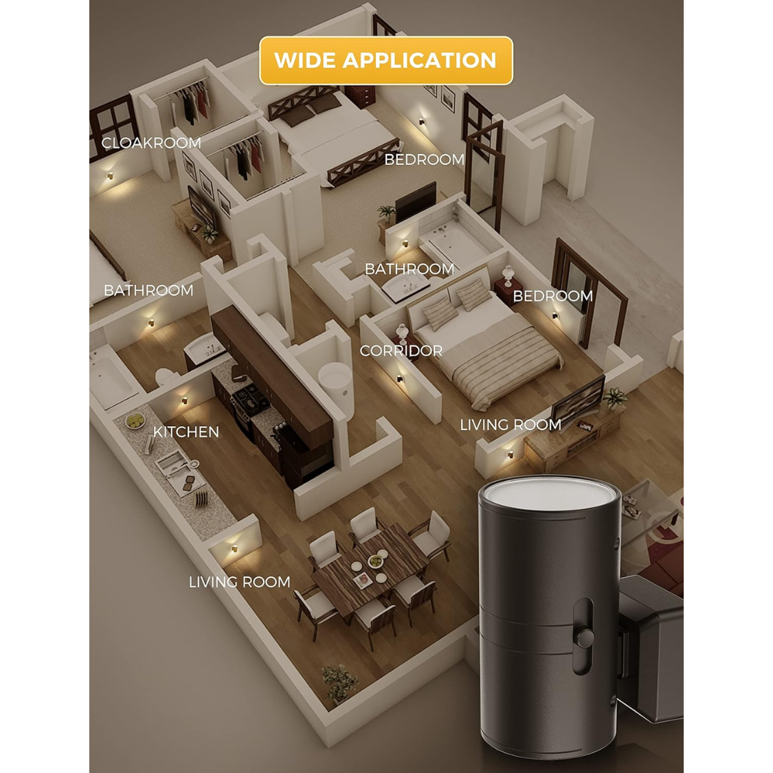 LED Night Light Plug In Modern Night Lights Plug thumbnail 3