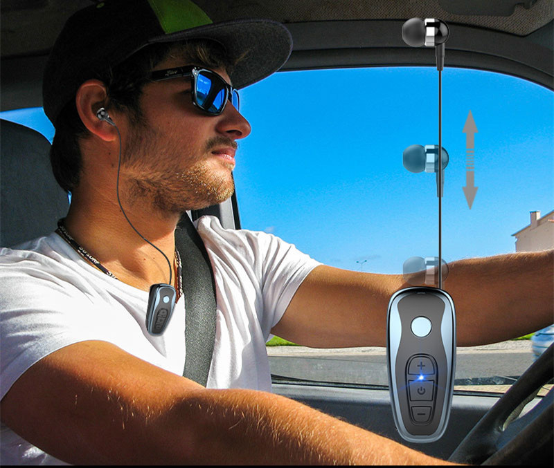 Lavalier Bluetooth Headset Wireless Stereo Sports Driving Business - Image 2