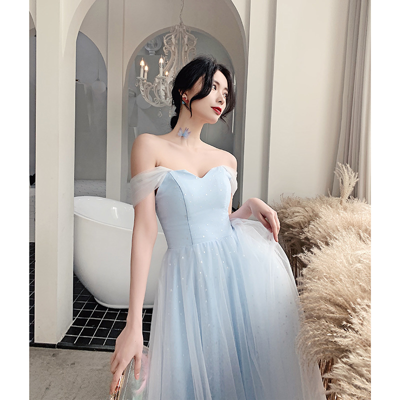 One-Shoulder Mesh Maxi Dress, picture 3 of 6