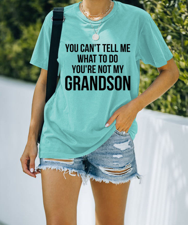 Simple Street Letter Versatile Casual T-shirt