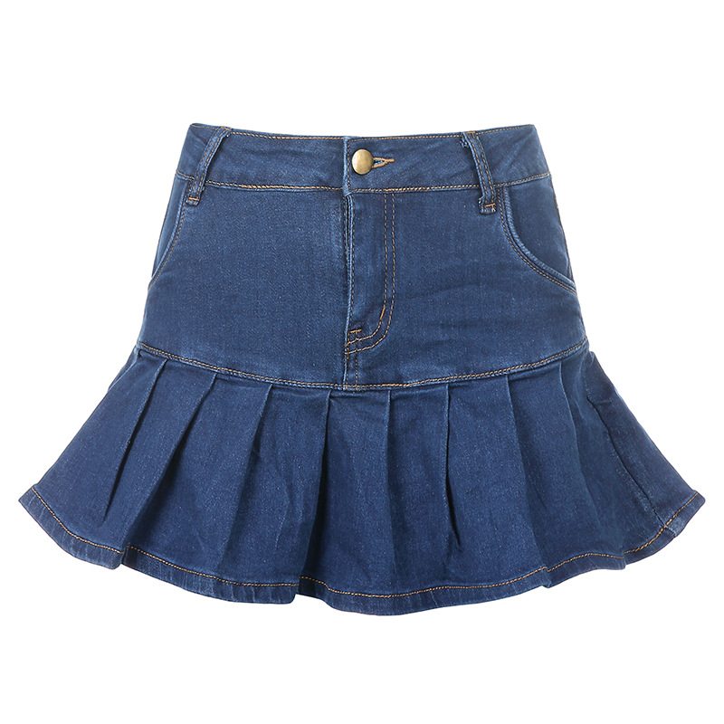 Title 5, Europese en Amerikaanse high waist denim rok me...