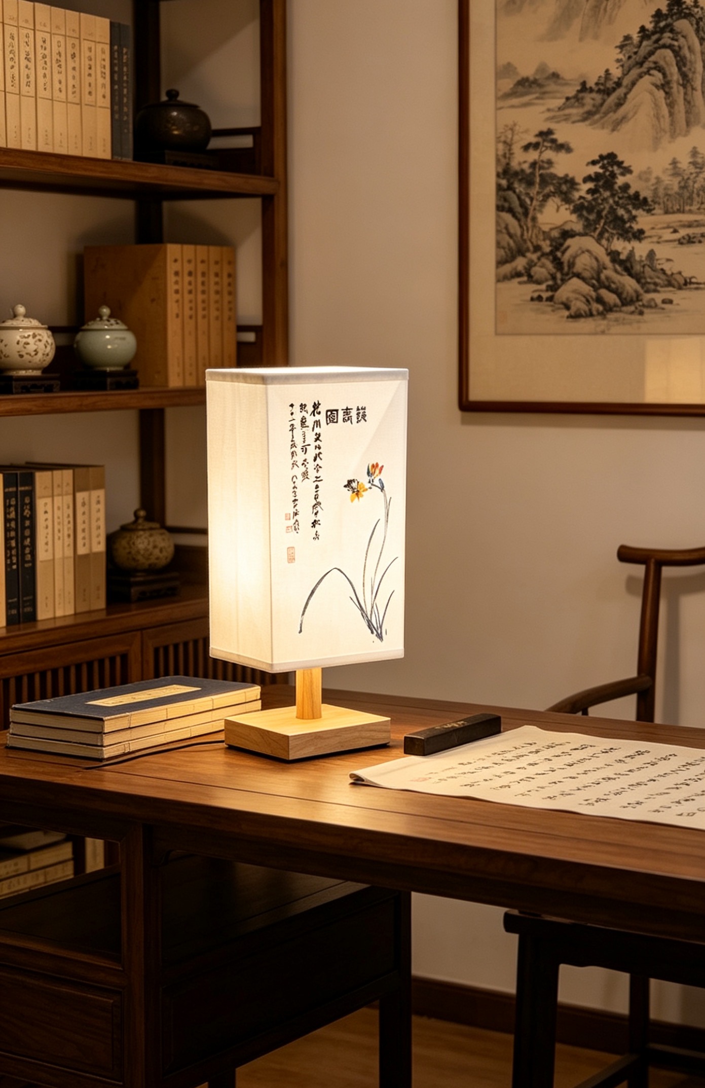 Aromatherapy Lamp Essential Oil Volatilization Device Artistic Table Lamp Chinese Style Table Lamp Bedside Lamp view 3