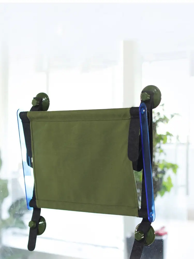 Window cat hammock with suction cup, foldable