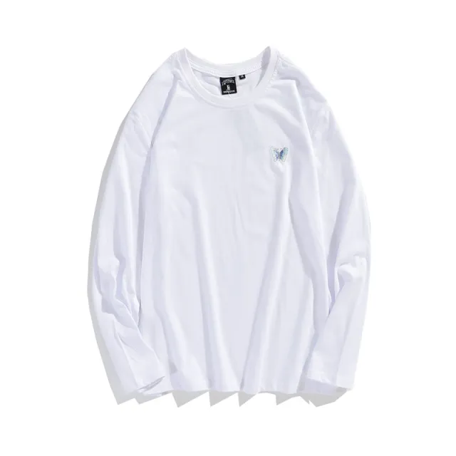 Loose Thickened Ethnic Embroidered Shirt Couple Jacket White - Shop at LoveMi