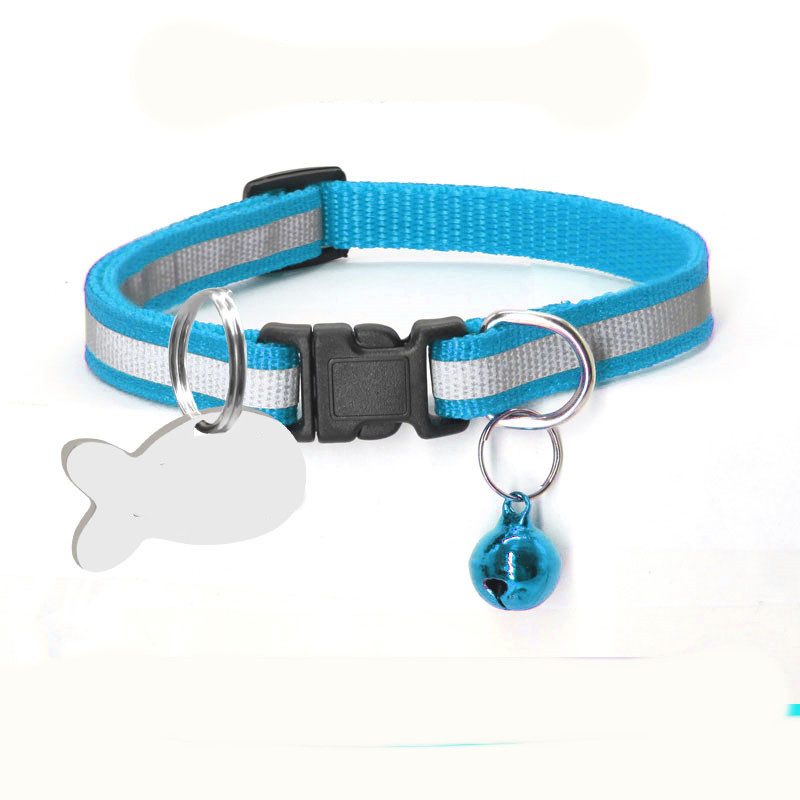 Nylon Reflective Collar Dog Cat Blue - Shop at LoveMi